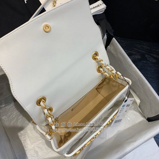 Chanel女包 香奈兒專櫃春夏爆款單肩斜挎字母包 Chanel牛皮口蓋包 AS1490  djc4347